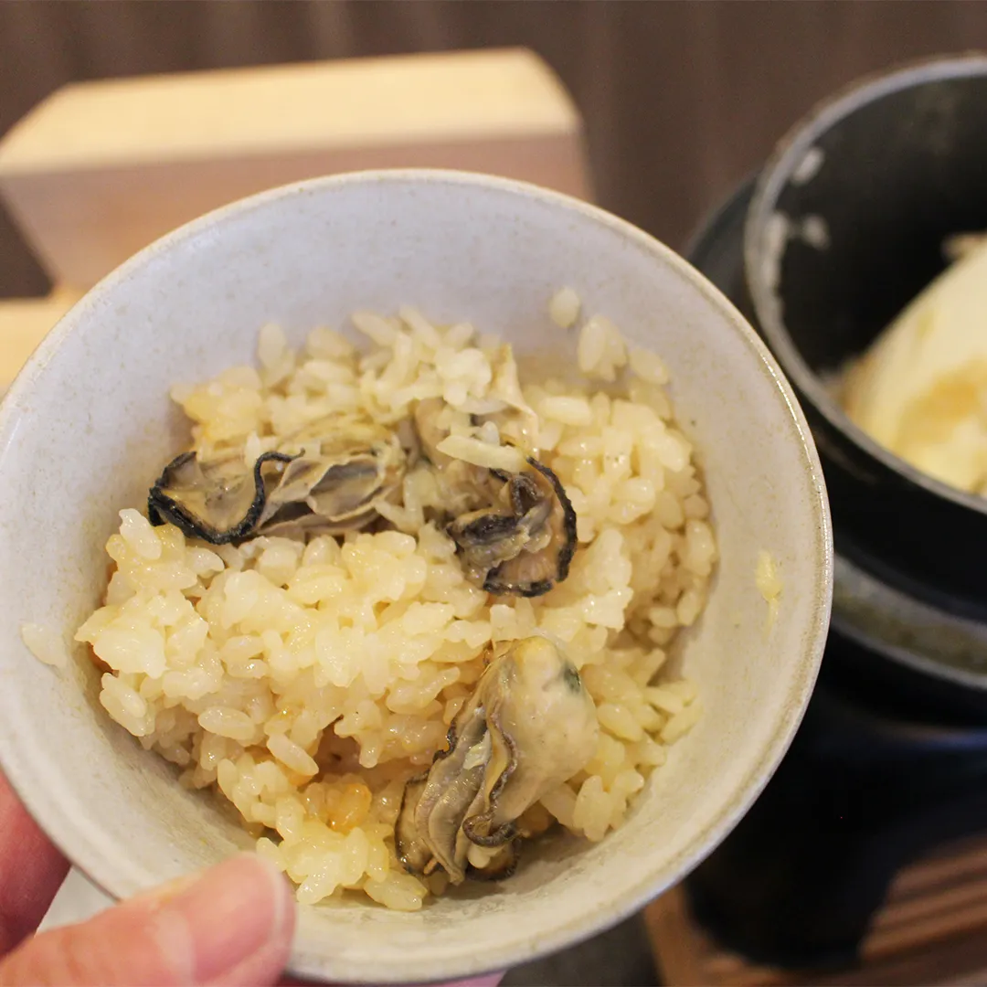 牡蠣の炊き込みご飯🍚