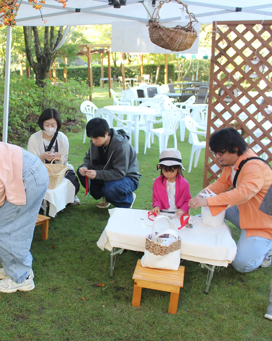 どんぐり祭で芸術の秋体験