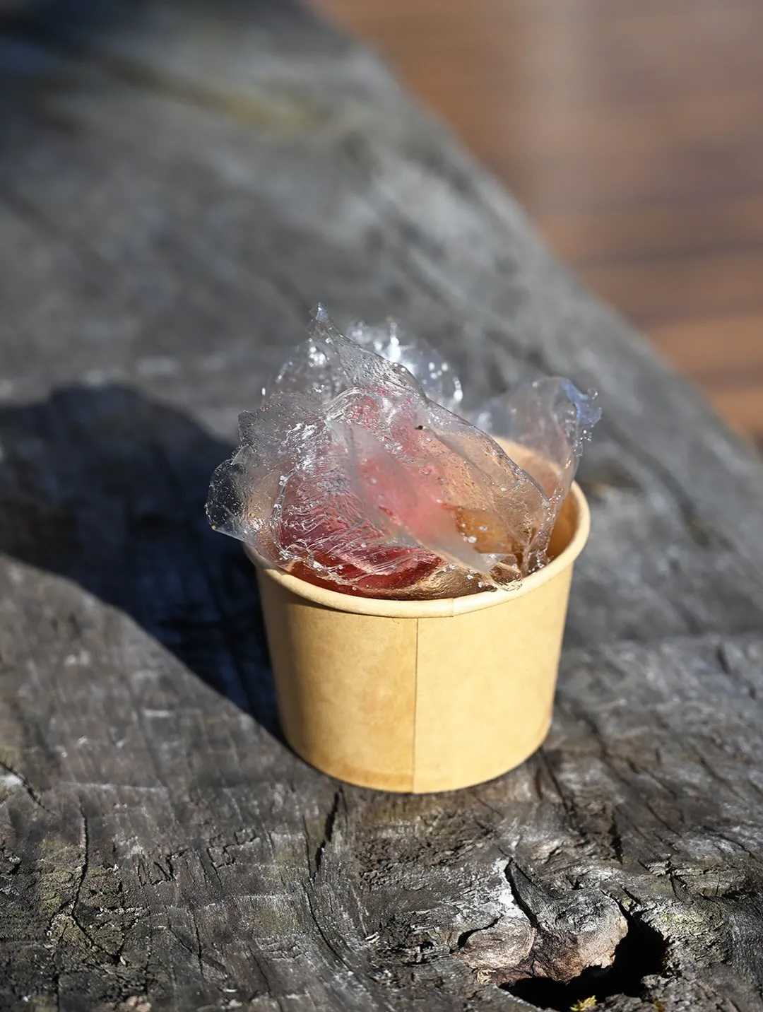 \ポテトチップスが…透けてる!?/